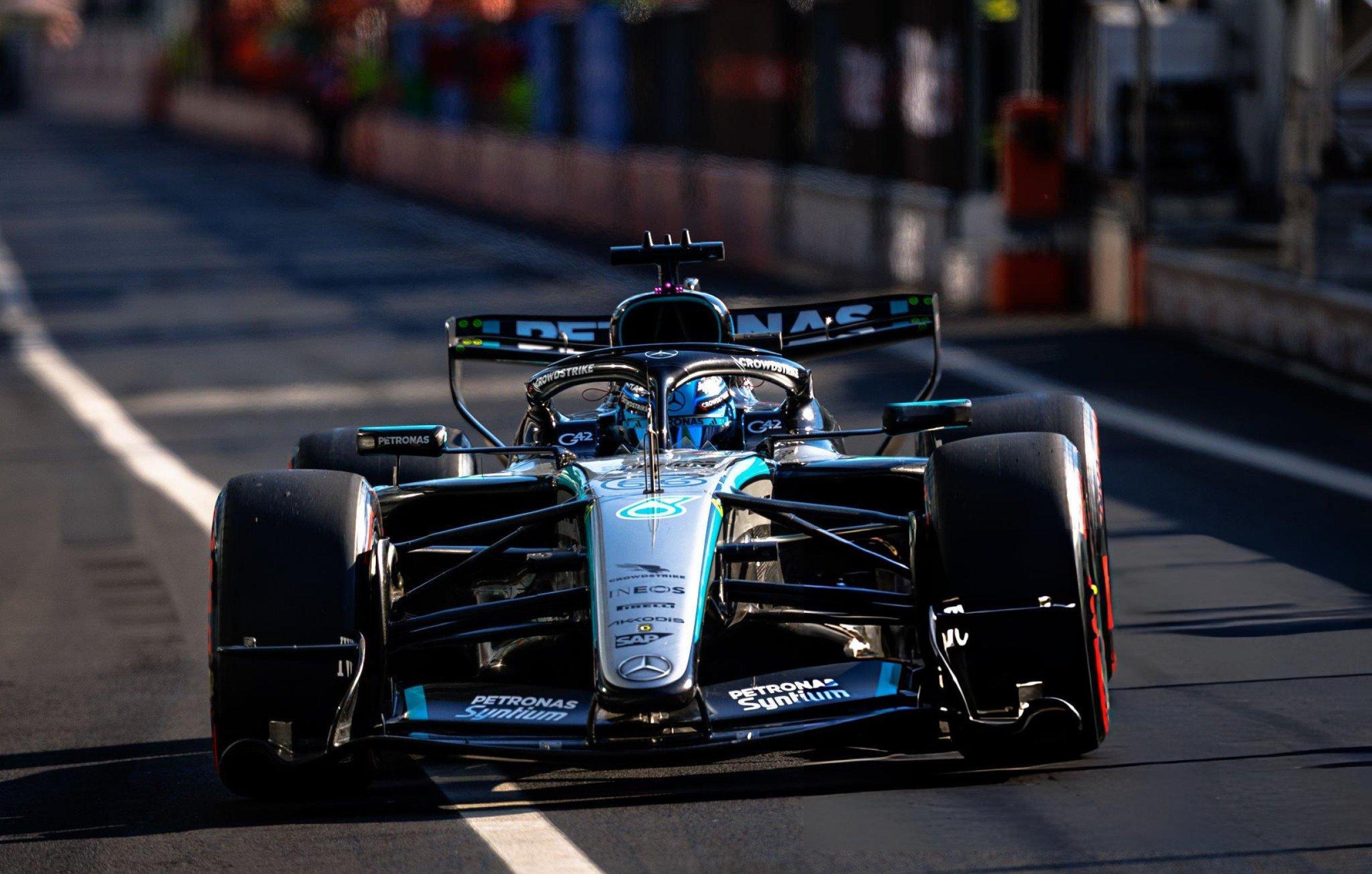 f1 法拉利预计，排位赛杆位最终可能属于拉塞尔～由于安东内利因为动力单元罚退，将