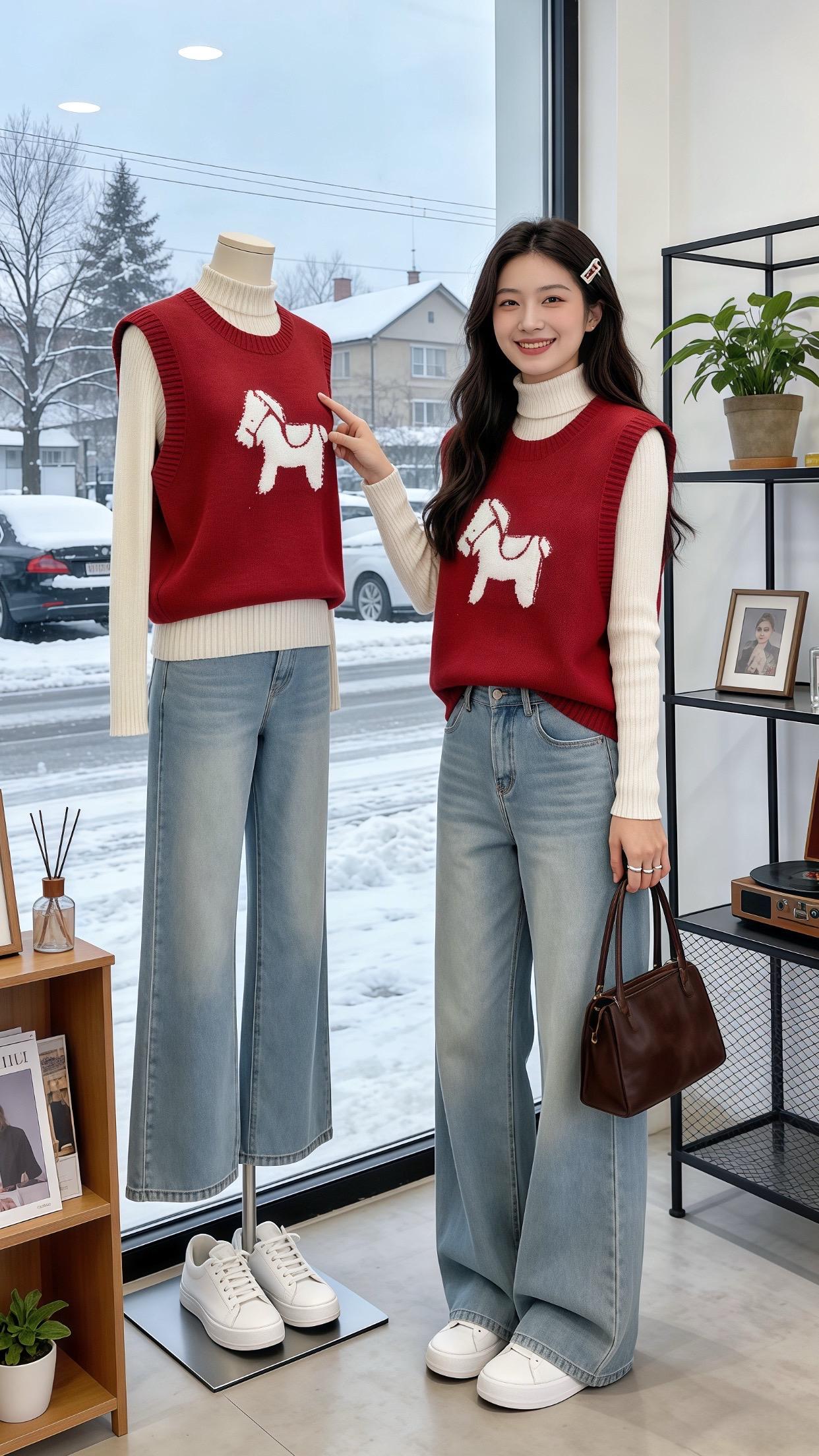 冬日穿搭一周不重样 适合普通人的秋冬不露腿穿搭 秋冬韩系穿搭还得看我的...