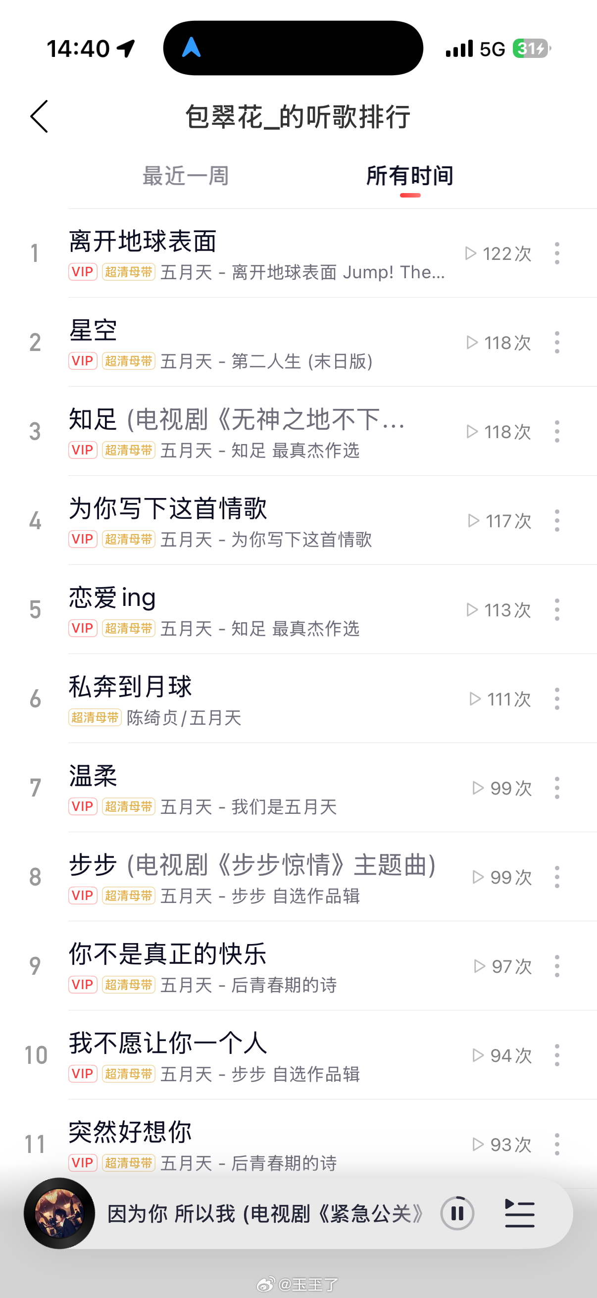 迷上五月天也就一年的时间