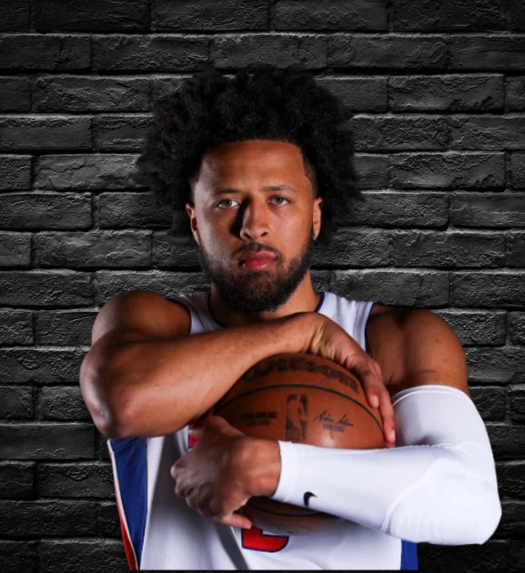 坎宁安今日数据，45投14中，得到46分12篮板11助攻。这。。。奇才vs活塞 