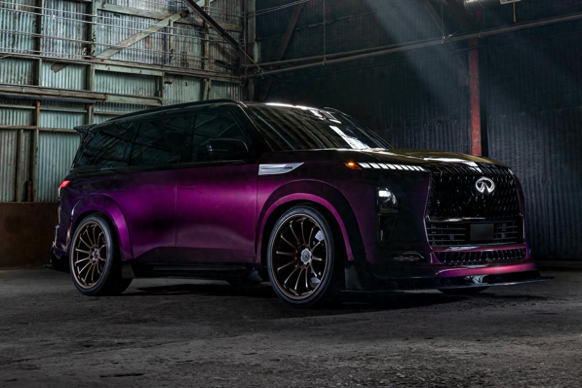 菲尼迪QX80 R-Spec概念车官图，3.8T V6引擎输出1000马力在现款