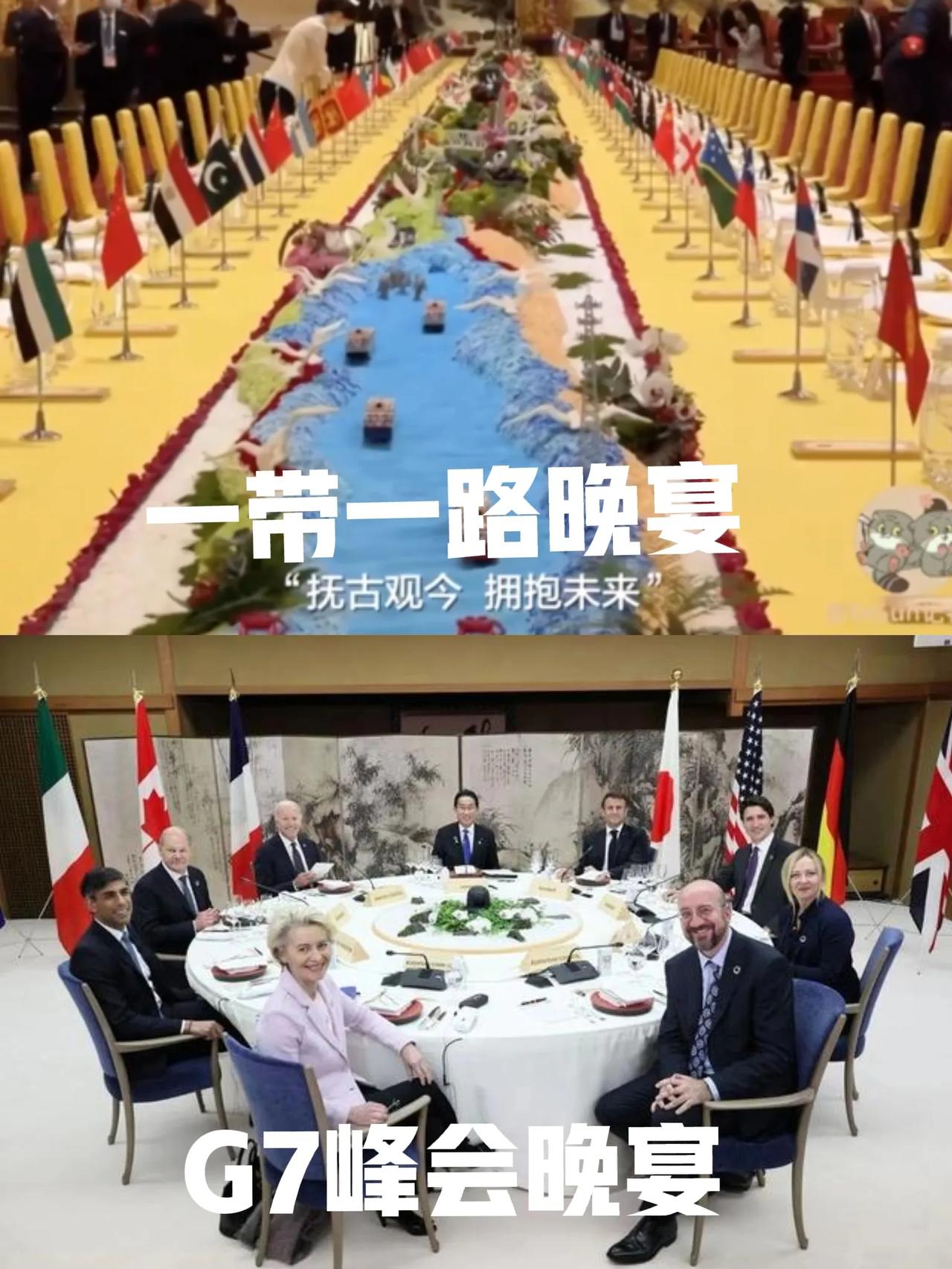 重返盛唐！一带一路高规格晚宴宴请来宾！

一带一路40米长桌宴客，桌子中央是一带