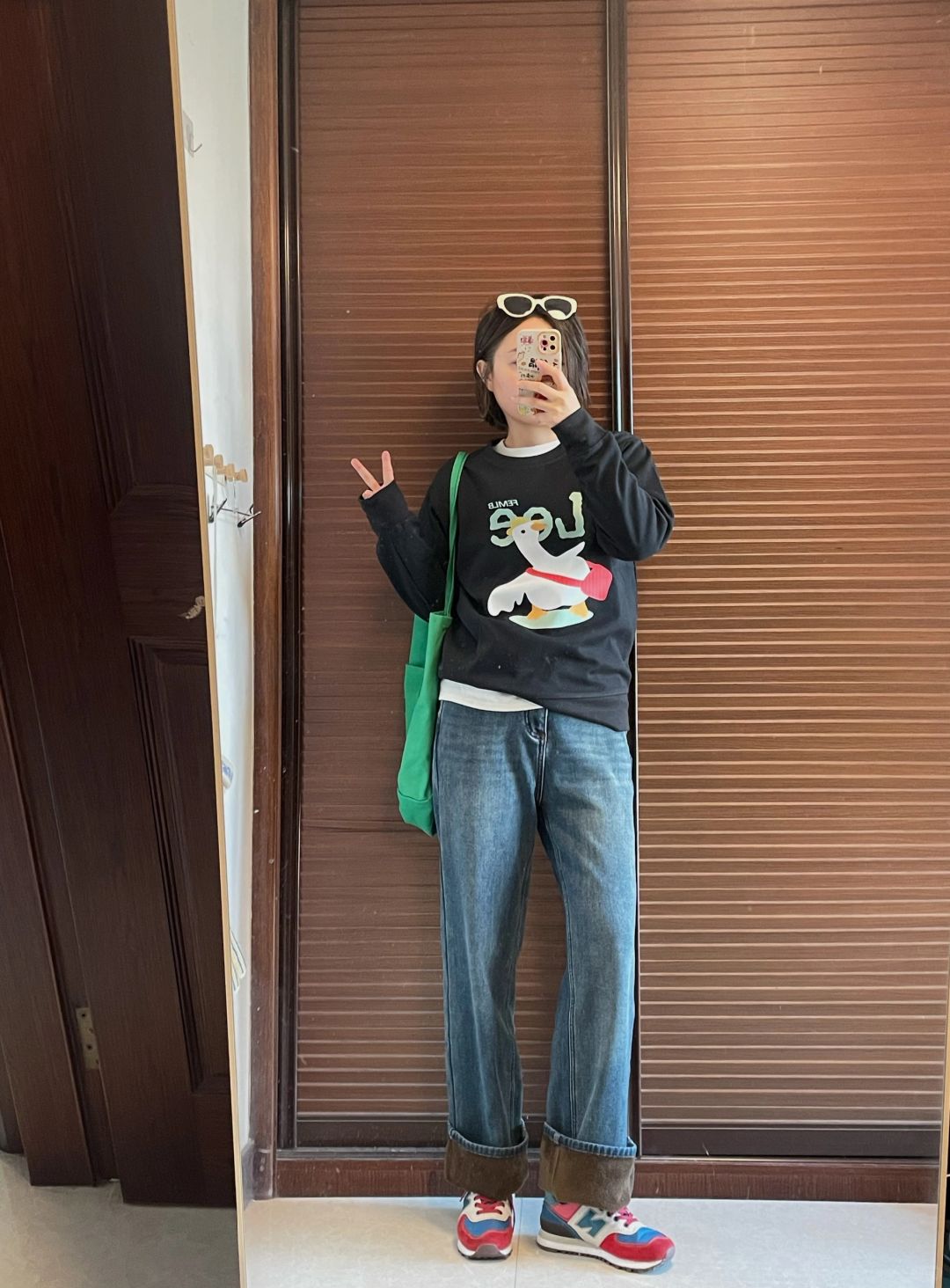 穿不腻的卫衣＋牛仔裤❤