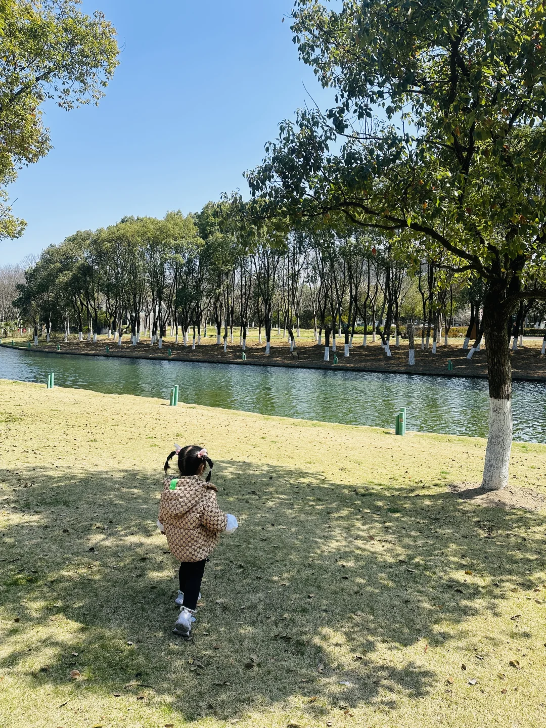 阳光正好，带孩子去院士公园游玩