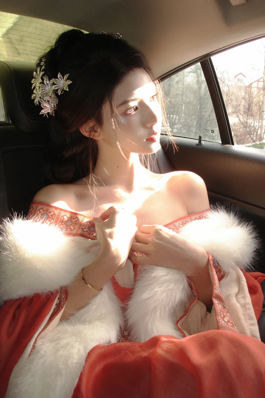 长白山的雪景战国袍真的太美啦