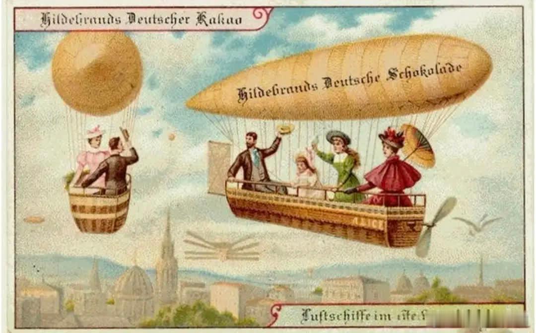 预测2000年的科幻明信片，德国1920历史