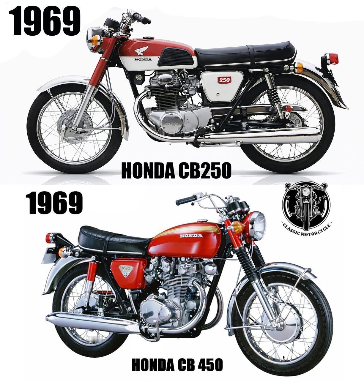 1969 Honda 本田CB250 /CB450
复古风真的很好看