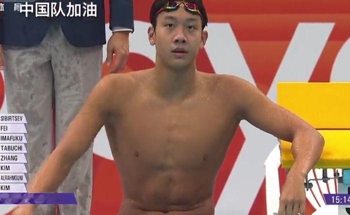 9月22日男子1500米自由泳决赛，中国队张展硕夺得冠军！