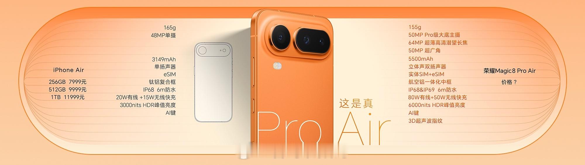 “Air”正面抗衡，荣耀Magic8 Pro Air完全不落下风！荣耀Magic