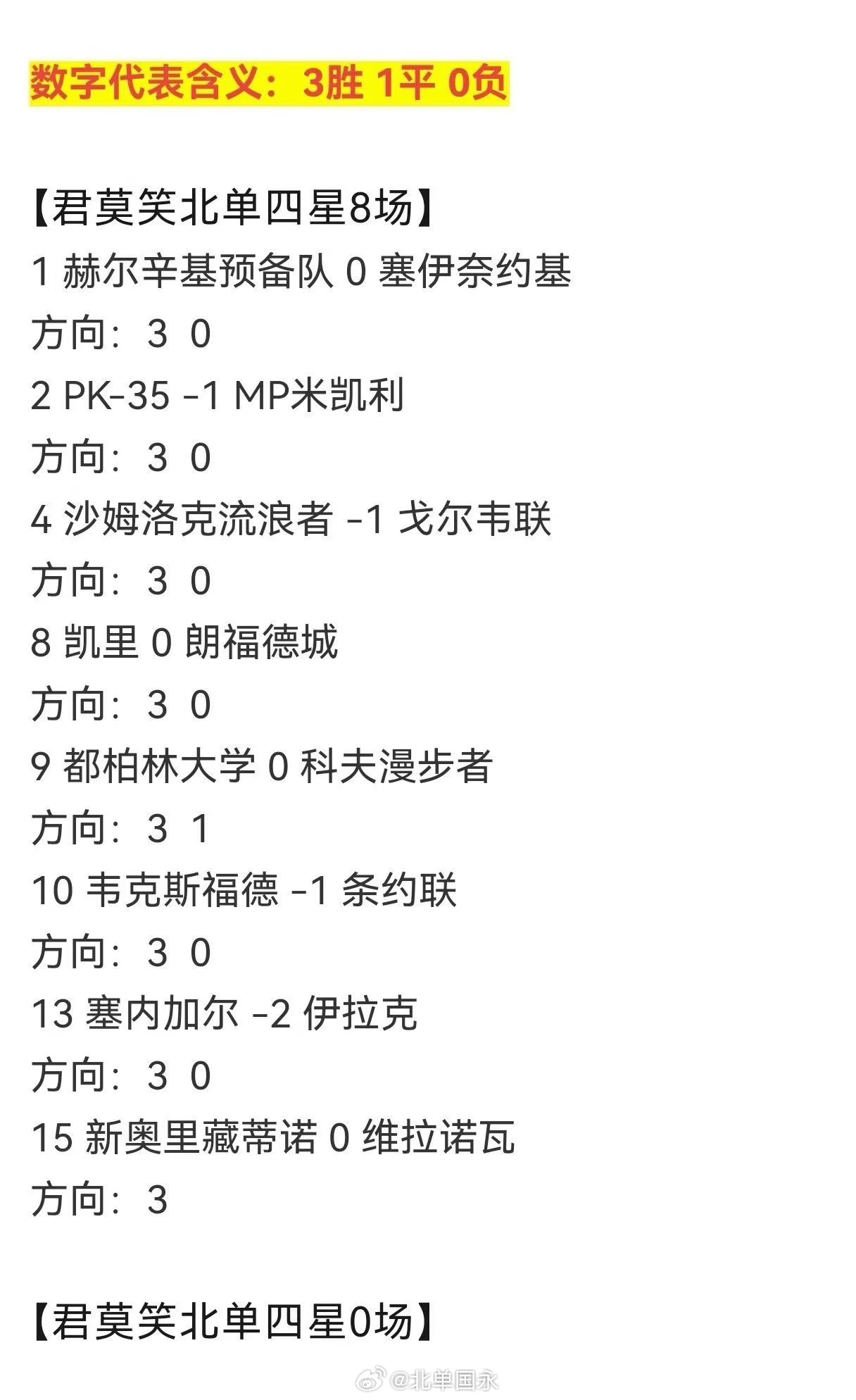 北京单场 北单6月26日扫盘 