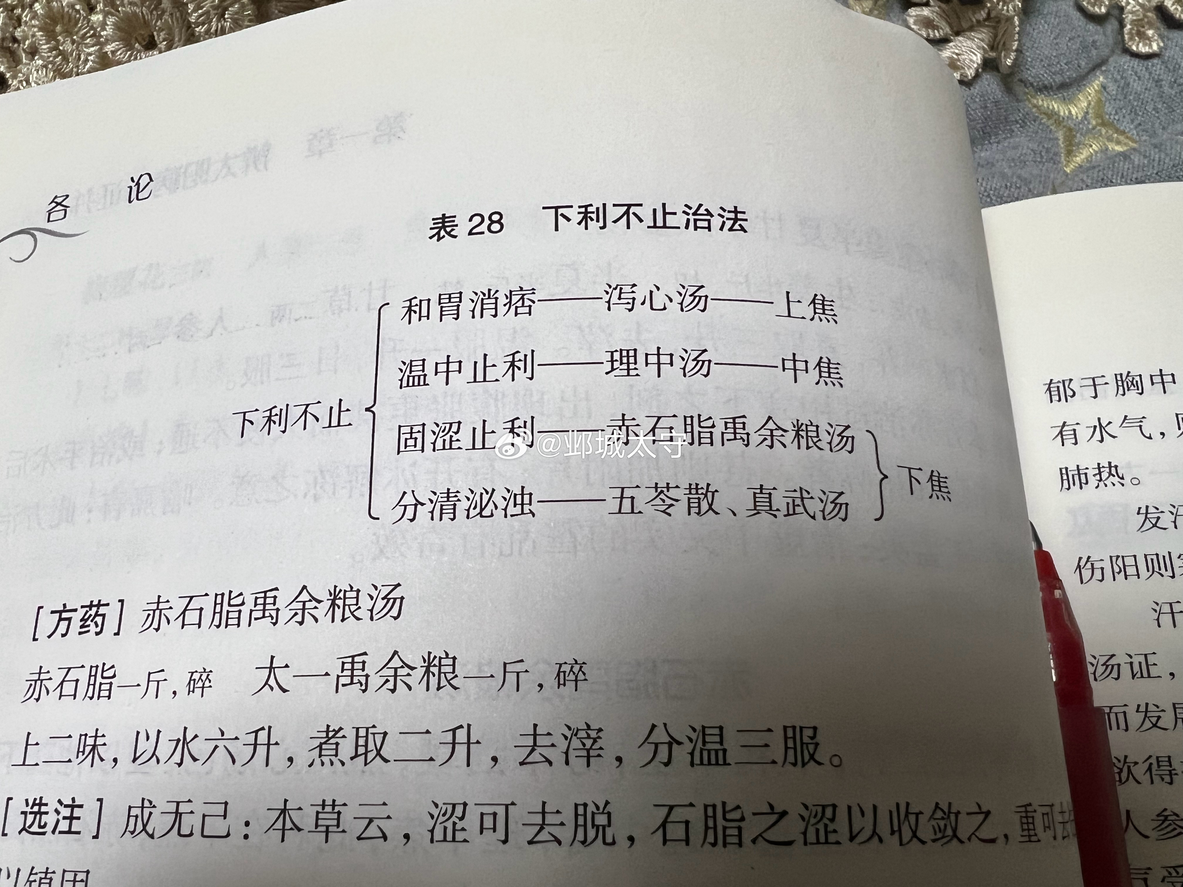 从辨病位和病性着眼。下焦有病人难会，须用余粮赤石脂。 ​​​