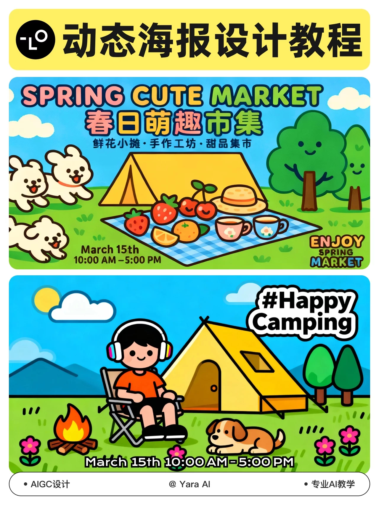 这个教程完全没有难度，像和助手对话一样，便可以完成一张不错的海报图！快来看看Ya