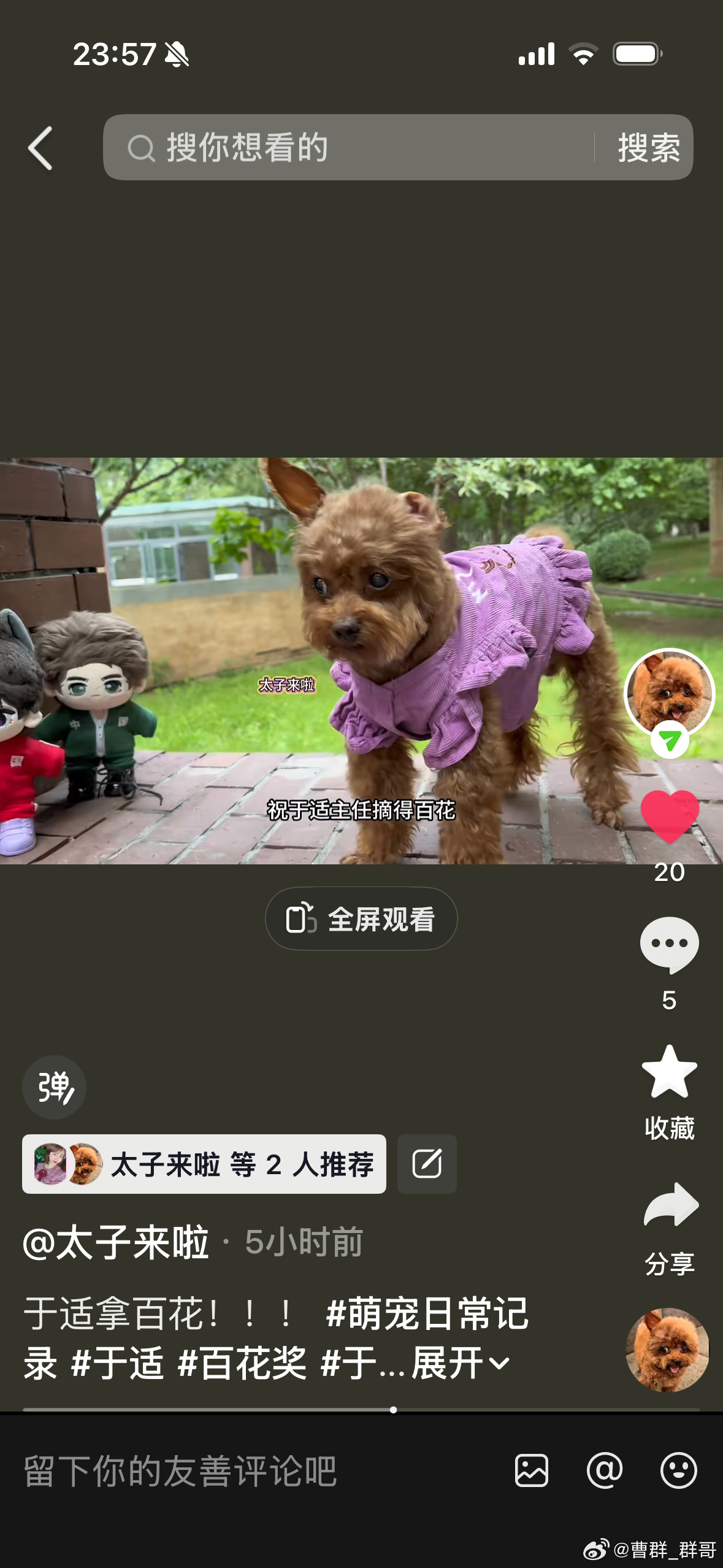 我的天好紧张呀……倒计时啦。求于适拿奖‼️