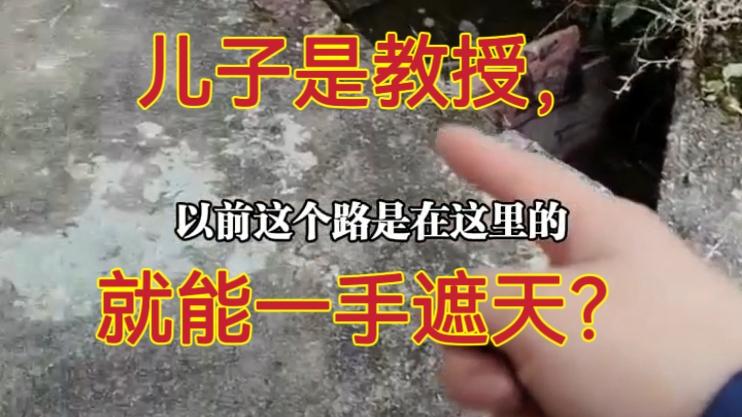 儿子是教授就能只手遮天？村民寸步难行，加高的门廊下藏着什么惊人秘密？

哎，你是