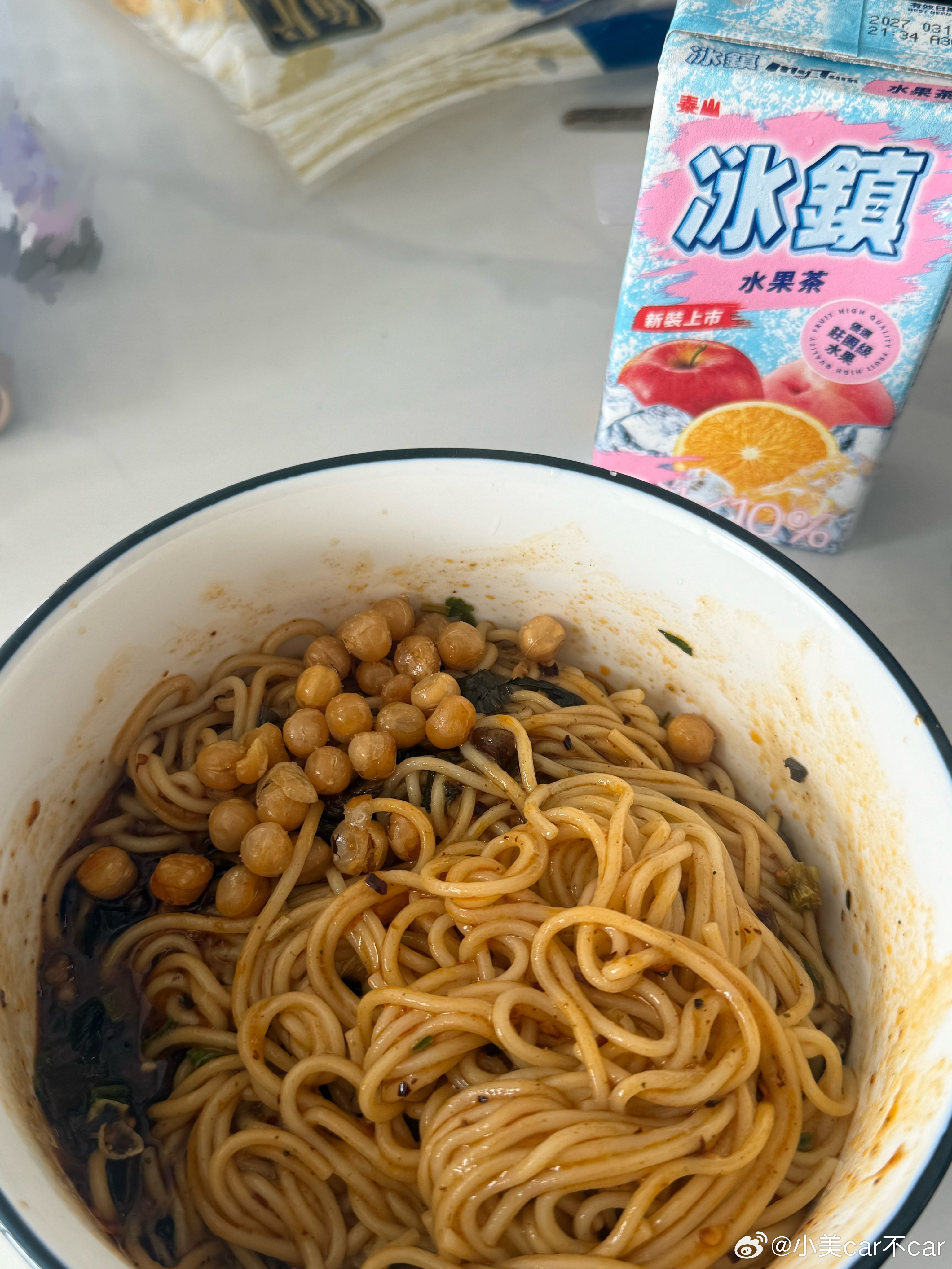自己上网买了重庆小面煮还是差点意思啊小美干饭
