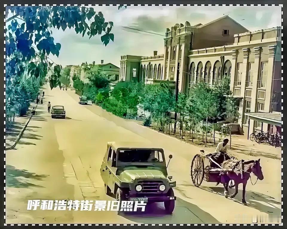 呼和浩特街景旧照片：一张旧照片一份情怀，看看这张清晰的呼和浩特过去的旧照片朋友们