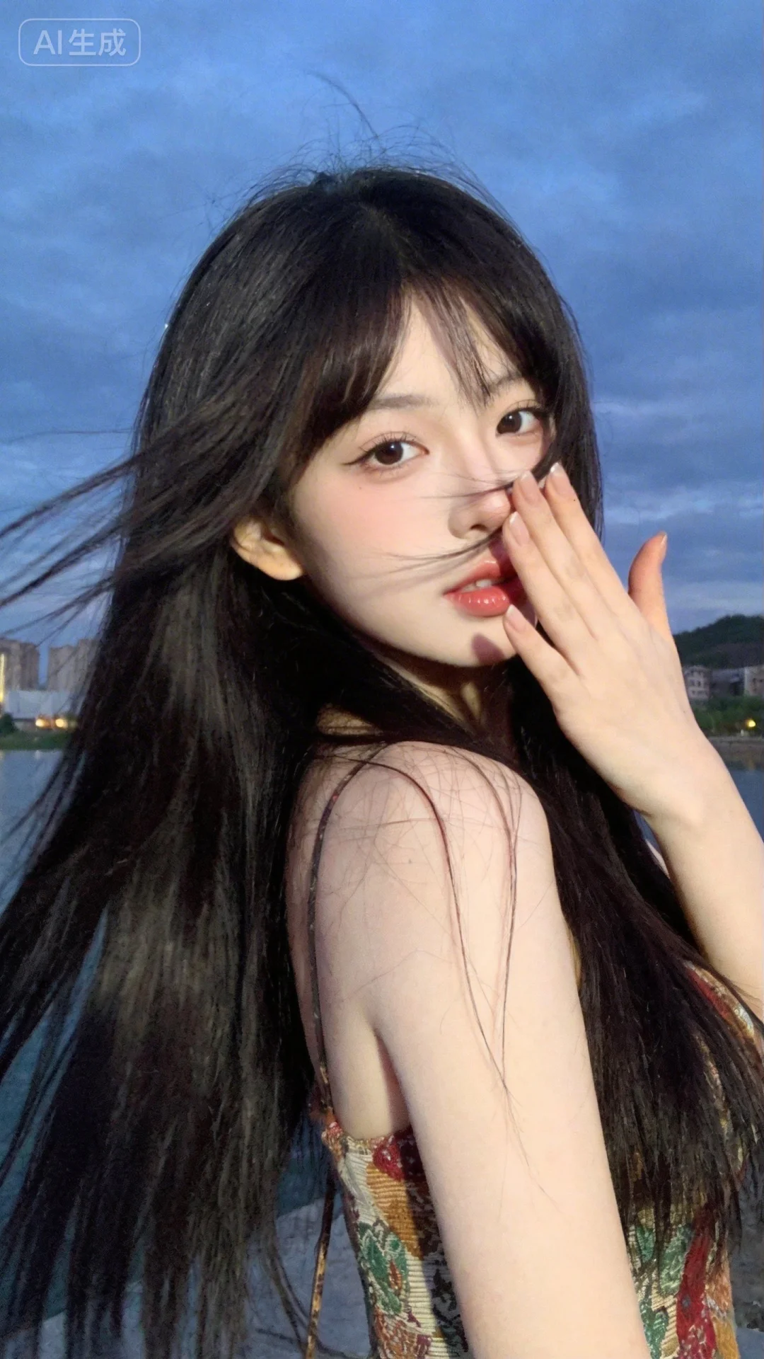 一位长发及腰、模样似洋娃娃般可爱的女生。构图随意却尽显生活中的绚丽日常...