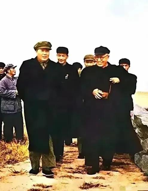 
伟人毛泽东（321）
1952年10月日毛泽东在河南兰考县东坝头考察。