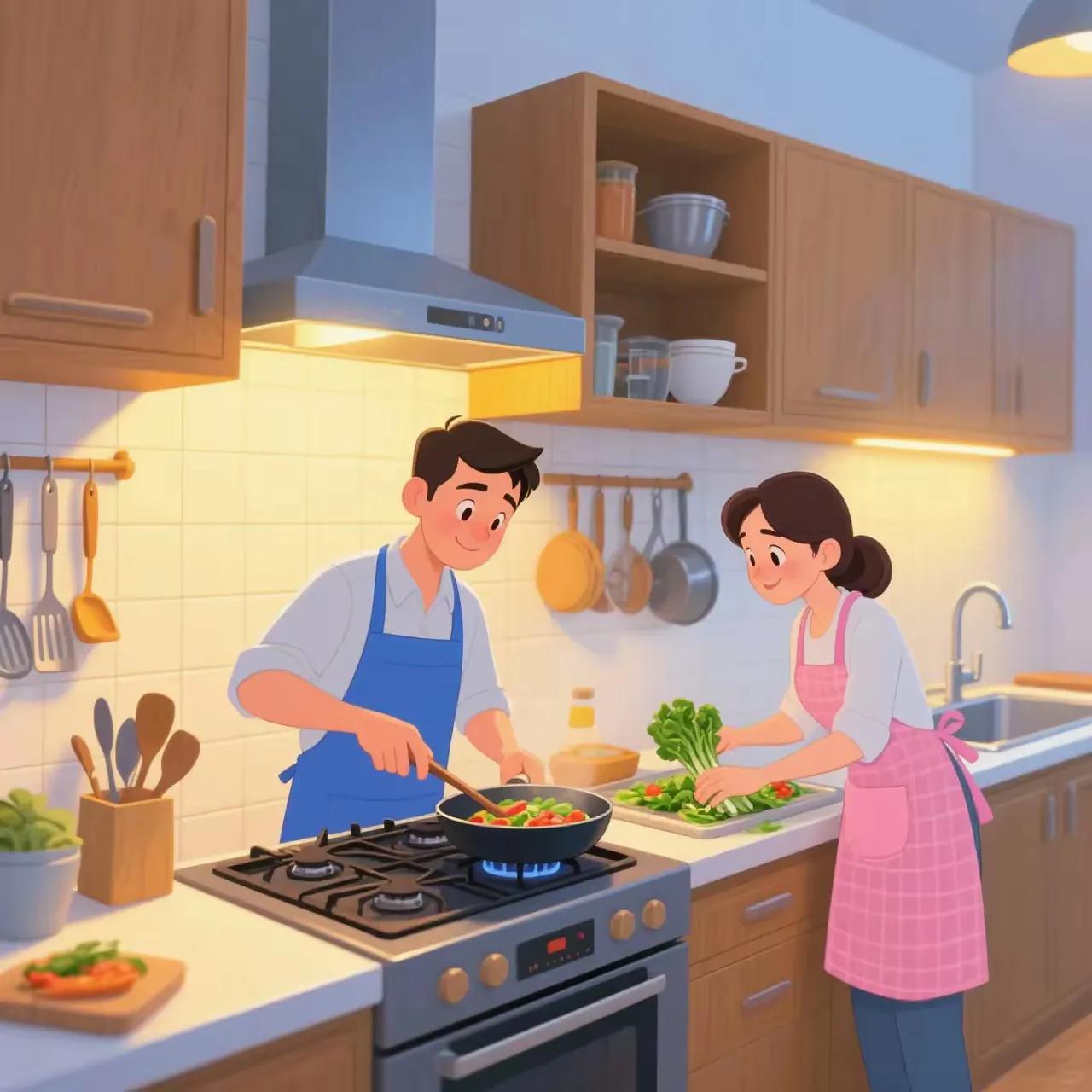 我老公特别爱做饭
而且他很有天赋
小红书一看
几个步骤就搞定
但是每次婆婆来看见
