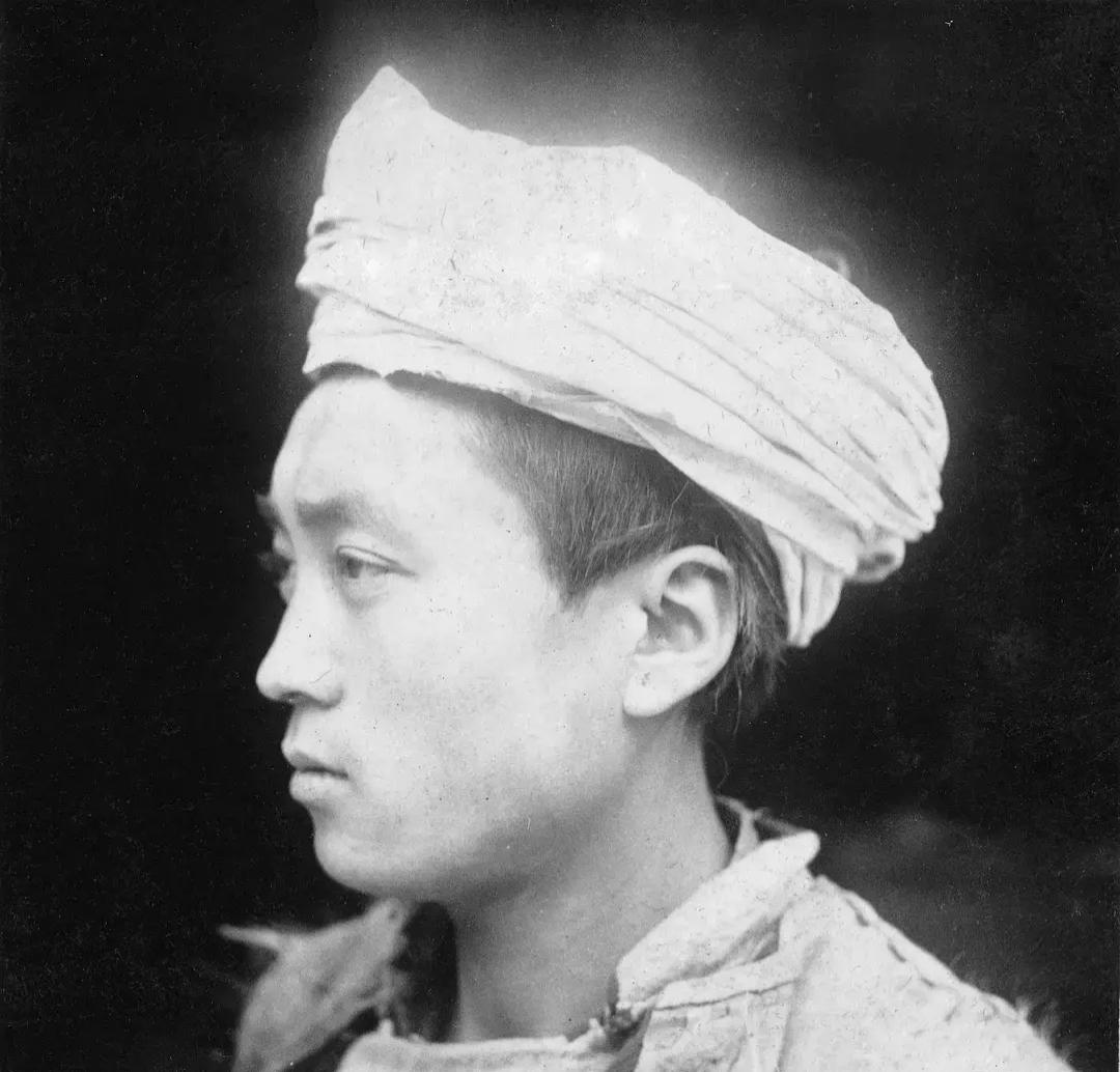 羌族人肖像，1934-1942年庄学本拍摄于四川阿坝州理县茂县一带。