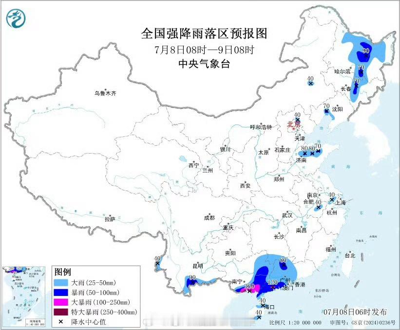 【广西强降雨8日起明显减弱 局地仍需警惕叠加降雨致灾】今天，广西一带雨势开始减弱