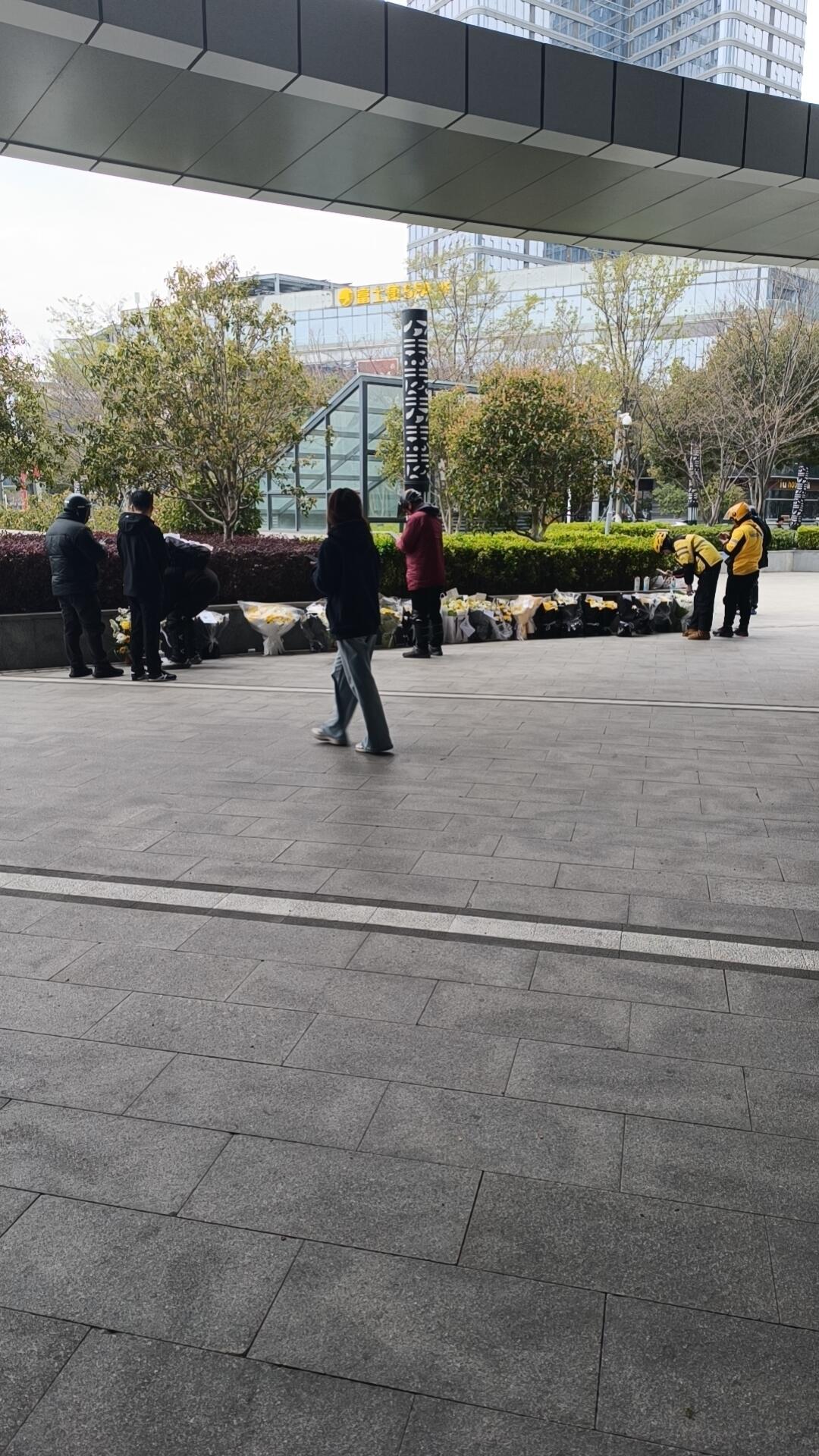 张雪峰老师公司楼下摆满了悼念的鲜花 