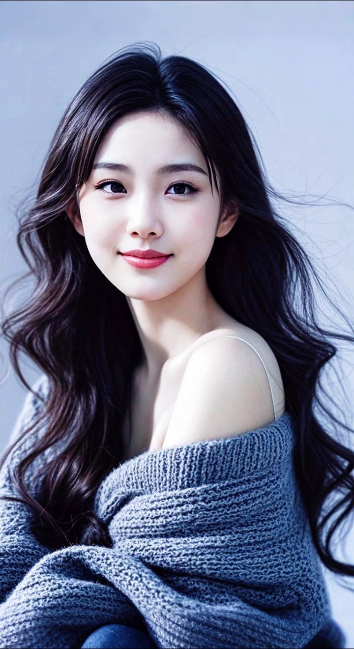 AI扩图 AI墨韵佳人