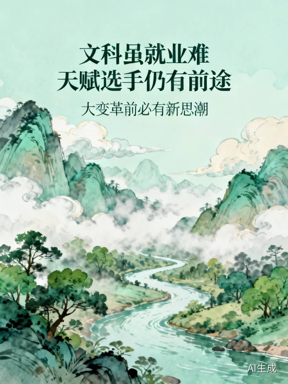 文科虽然就业艰难，但天赋选手还是有前途的。

就比如，当下，意识形态，不是一般的