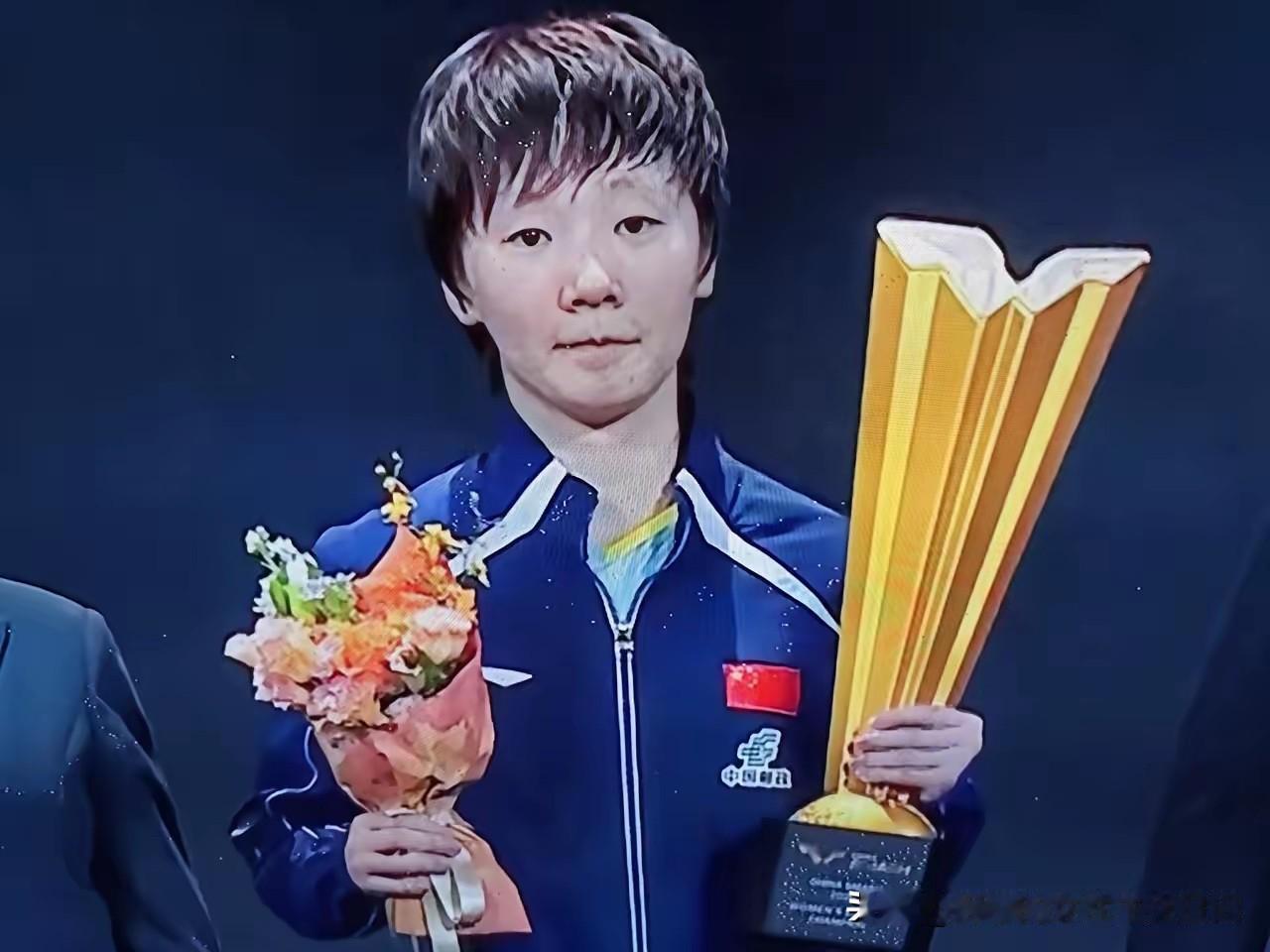 真没想到王曼昱破茧成蝶了。她在中国大满贯夺冠了，单打加女双，而且是在亚运会夺了三