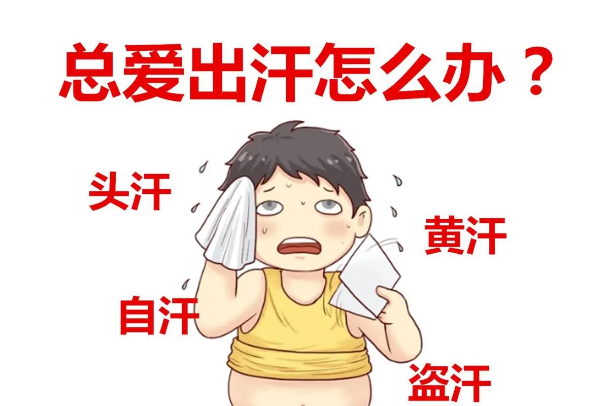 一动头就出汗，往往是有内热和气虚
出汗多有一个形象的说法是气血漏了，而气血之所以