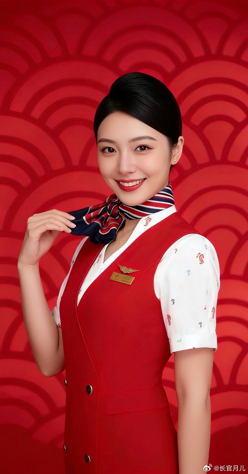 深圳空姐，微笑的空姐最美。 