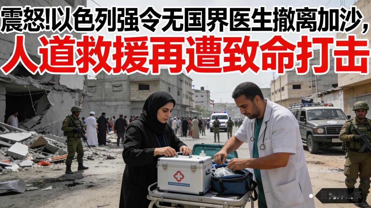 震怒！以色列强令无国界医生撤离加沙，人道救援再遭致命打击
 
以色列要求加沙人道