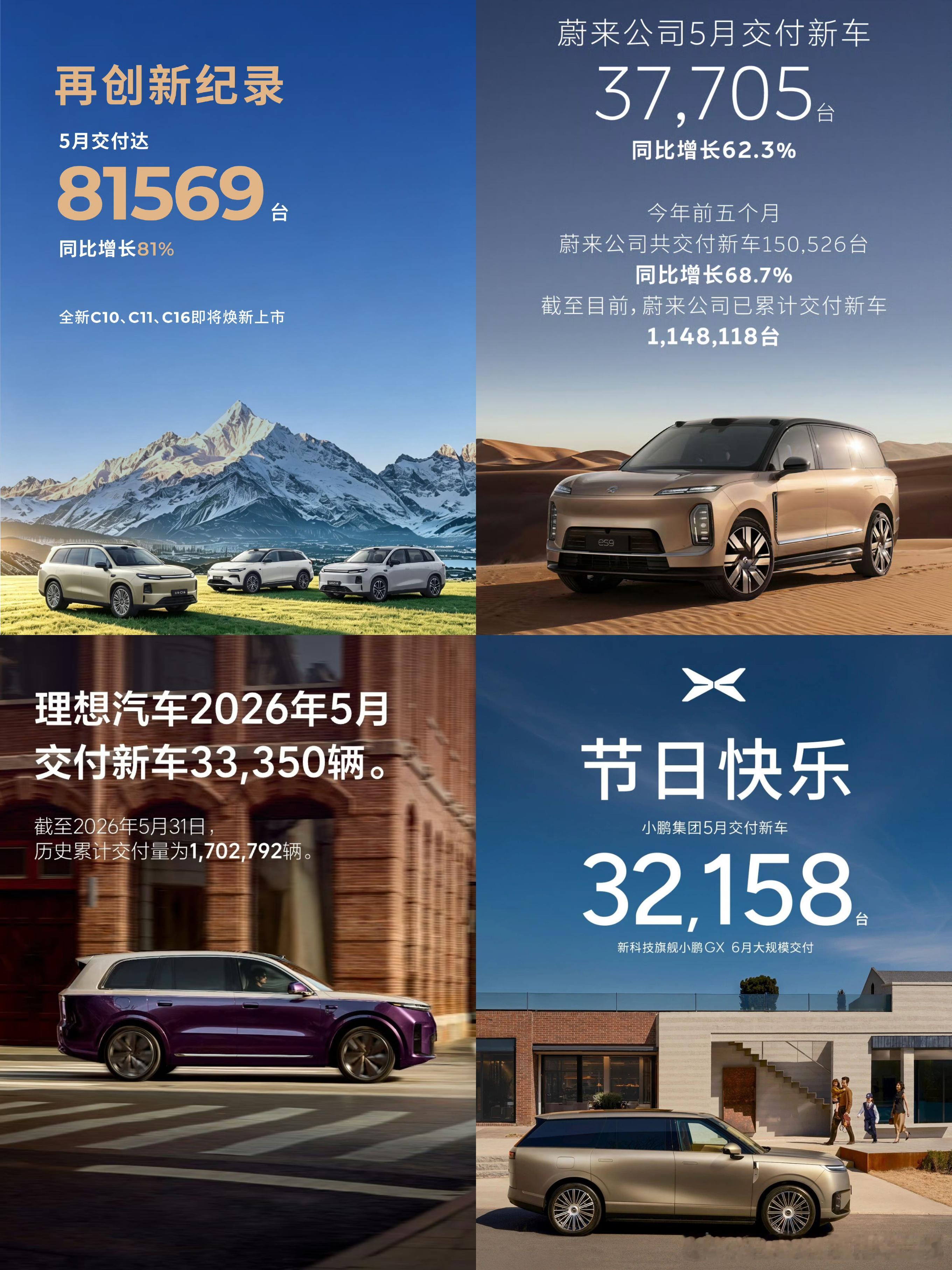 5月新势力车企交付量TOP来啦第一名零跑汽车无敌“吓人”，完成他车企的人生第一个