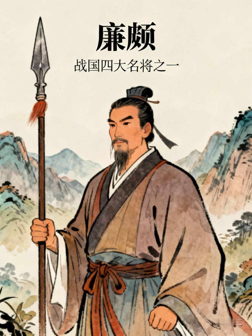 战国四大名将。赵国廉颇。
       战国四大名将中，廉颇是最具老派硬汉气质的