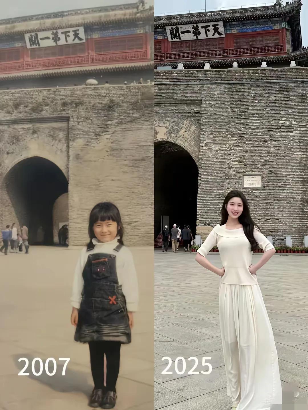小时候长得漂亮的，长大了依然漂亮！[捂脸]