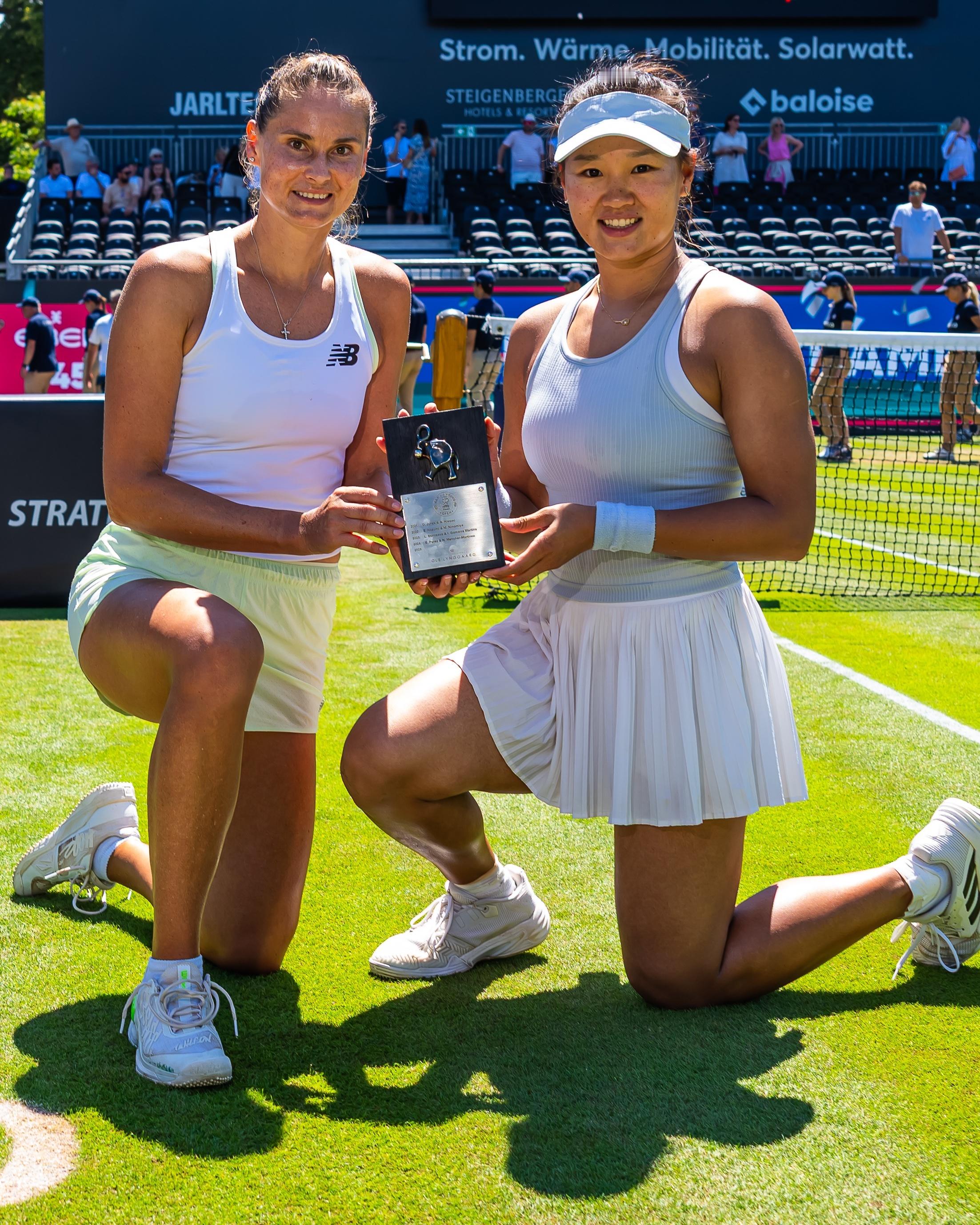 本周双打冠军🏆：WTA500巴特洪堡：郭涵煜/帕诺娃WTA250伊斯特本：布兹
