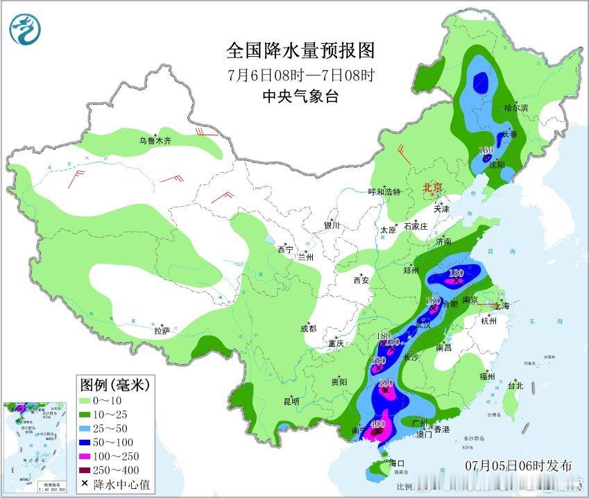 【强降雨和强对流】昨天到今晨，降水和对流成因主要有三个，东北华北的冷涡降水，西南