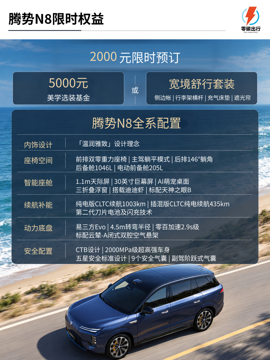 10月26号，腾势N8开订了。35万级大五座SUV，26年黑马车型。"5150车