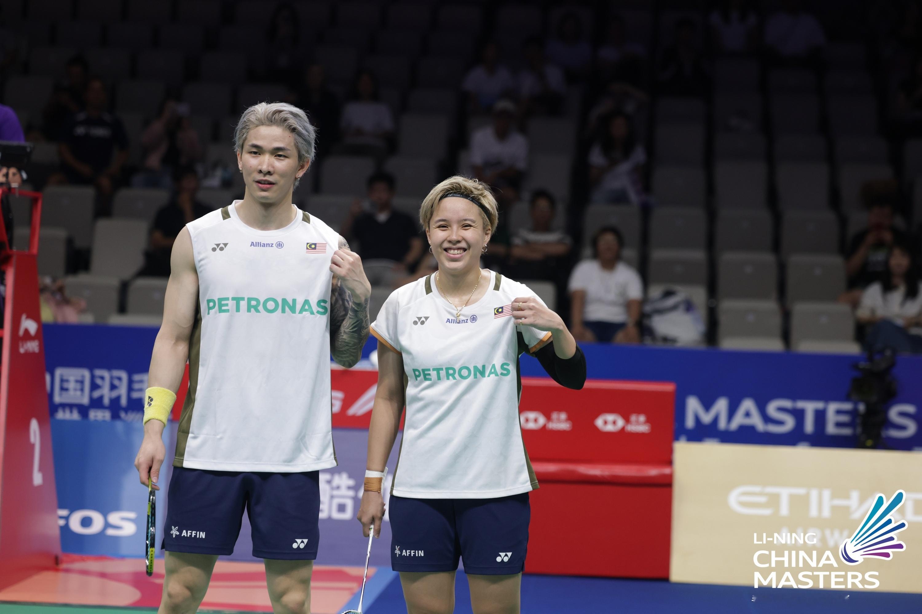 陈堂杰/杜依蔚🇲🇾 21-17、21-11 🇲🇾吴埙阀/赖洁敏下轮对手：