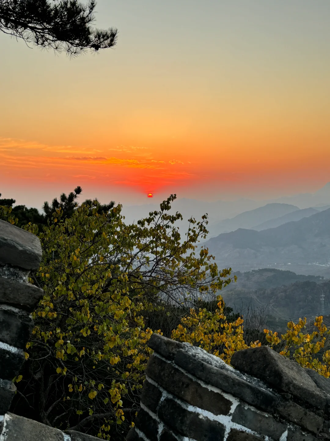 11.6北京慕田峪长城 日落真的好美🌄