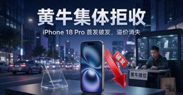 黄牛集体拒收！iPhone18 Pro首发破发，真正买家终于曝光