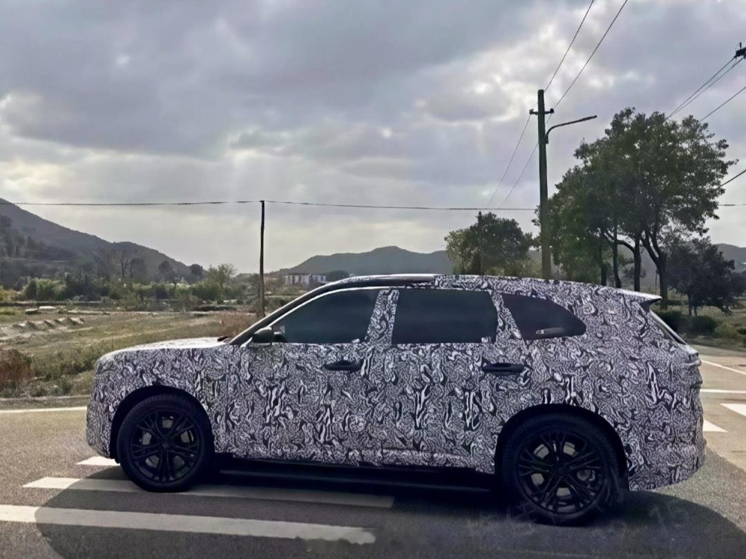 厉害的网友路遇极氪8X，黑色的格栅莫非是黑武士？ 