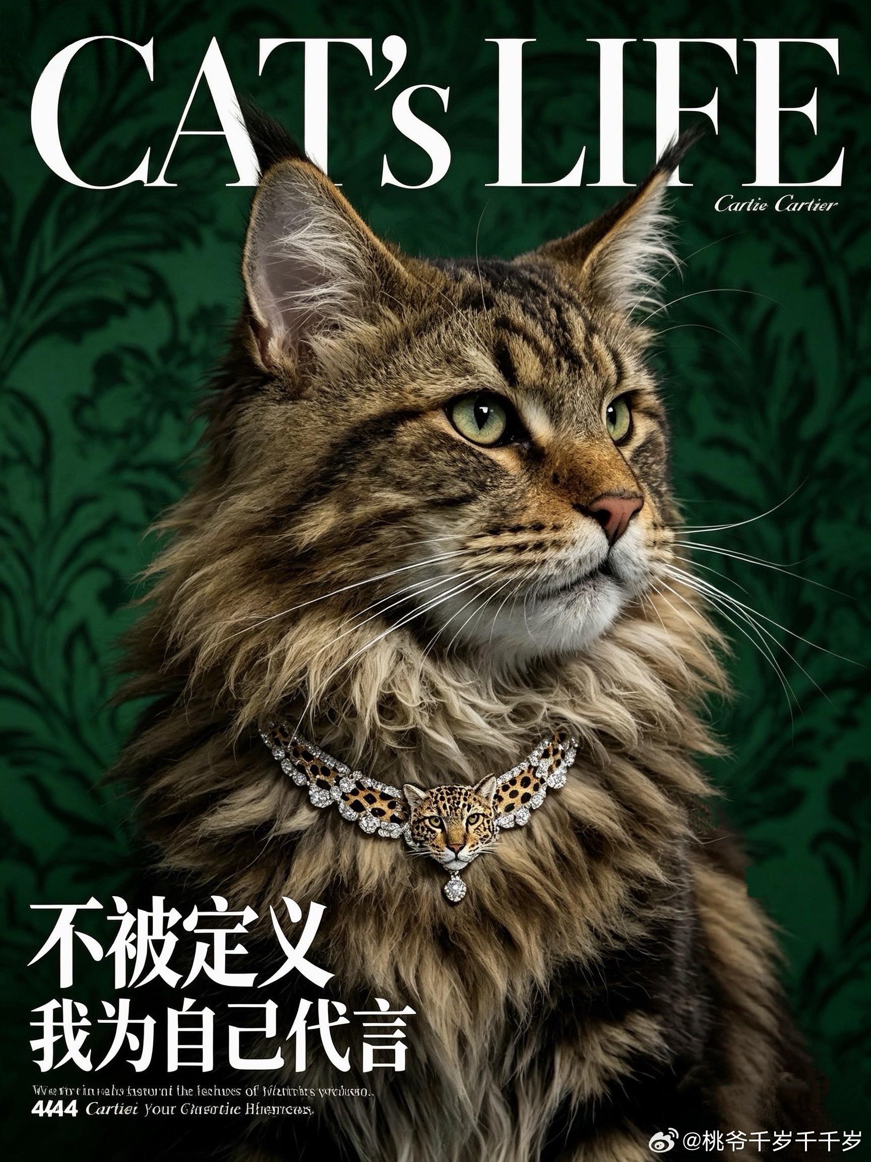 让我康康，谁家孩子这么帅啊？哦，我家的桃家的猫璨哥铮铮弟弟