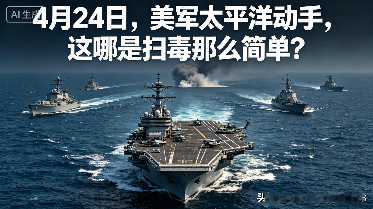 太反常了！4月24日，美军在太平洋海域突然动手，对外宣称是“打击贩毒船”，甚至扯