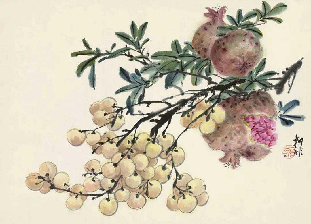 陆抑非 田园风趣。陆抑非（1908 —1997），名翀，字一飞，号非翁， 又号苏