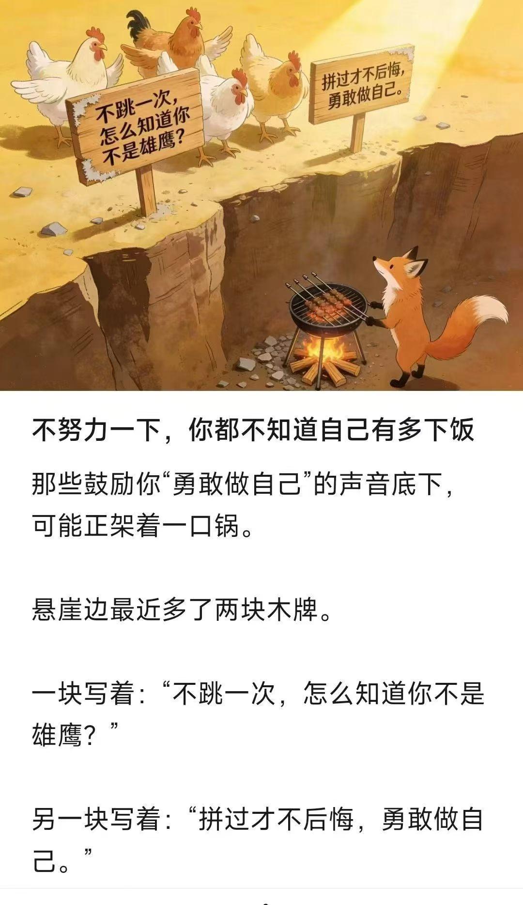鸡汤很动人，但是是陷阱。