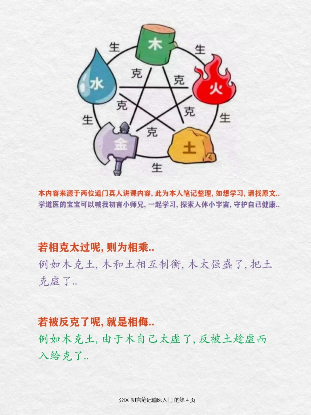 零基础学道医02天｜初学五行