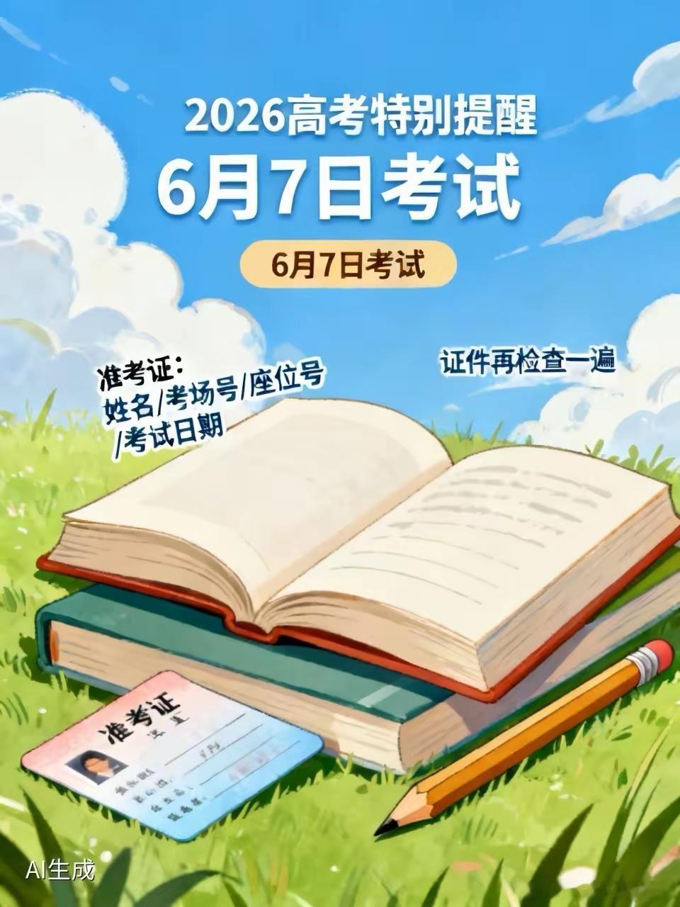 教育部发出最后提醒：明日高考，这6件事今日必须确认明日（6月7日），1290万考