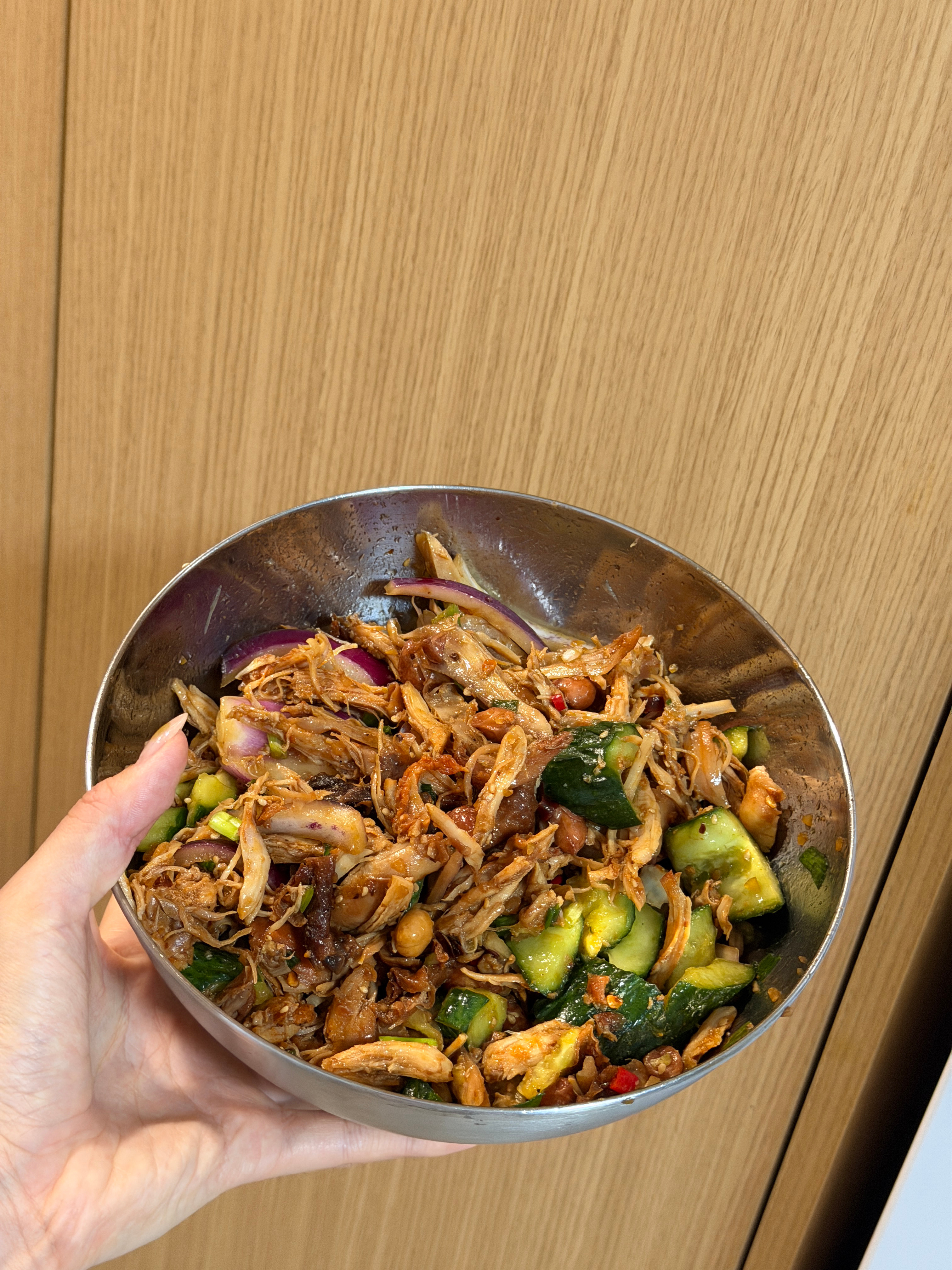 最近沉迷于当神厨小福贵的感觉爱上了做饭 （山姆的烤鸡吃不完做凉拌手撕鸡真的绝！！