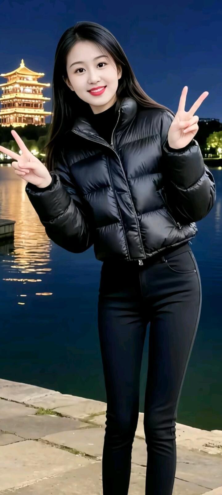 夜游古塔，打卡网红地标，一起摆出胜利✌️✌️✌️！